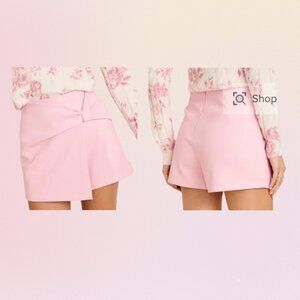 Francesca’s NWT Kara Vegan Faux Leather Skort – Pink (M)